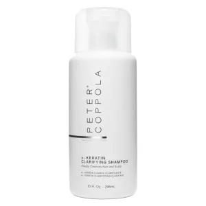 PETER COPPOLA a-Keratin Clarifying Shampoo - Gentle And Deep Cleansing Sulfate Free Shampoo Removes Build Up, Oils, And Excess Product From Hair And Scalp - Reduces Oily Hair (10 Fl Oz)