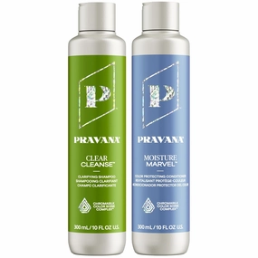 Pravana Clear Cleanse Mineral Diminishing Shampoo | For Clarifying Color Treated Hair | Instantly Removes Hard Water Deposits | Hydrates, Energizes, Volumizes | Eliminates Discoloration | Vegan