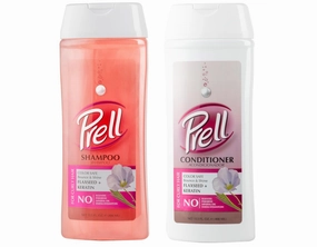 Prell Flaxseed   Keratin Color Safe Shampoo & Conditioner, Bounce & Shine for Curly Hair 13.5 fl.oz