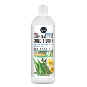 Puriya Sulfate Free Hair Conditioner with Tea Tree Oil, Moisturizing Treatment for Dry, Itchy, Flaky Scalp and Damaged Hair, For Men and Women, 16 Ounce