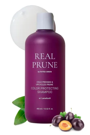 RATED GREEN REAL PRUNE Color Maintaining Shampoo - Moisture Retention Color Shampoo | Nourishing Shampoo for Color Hair | Hair Color Shampoo Organic Shampoo for Women & Men 13.52 Fl. Oz.