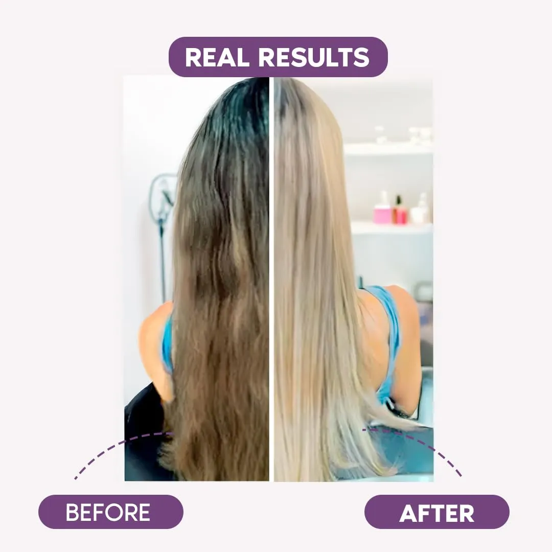 Ravenna Hair B-tox Treatment for Blond Hair, 35.2 oz (1kg) - Formaldehyde-Free, Anti-Frizz, Smoothing, Deep Hydrating and Moisturizing Action, Argan Oil, Keratin, Panthenol
