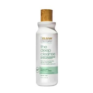 RAW-Sugar The Deep Cleanse Clarifying Shampoo, Charcoal   Matcha   Aloe, 18 fl oz (pack of 1)