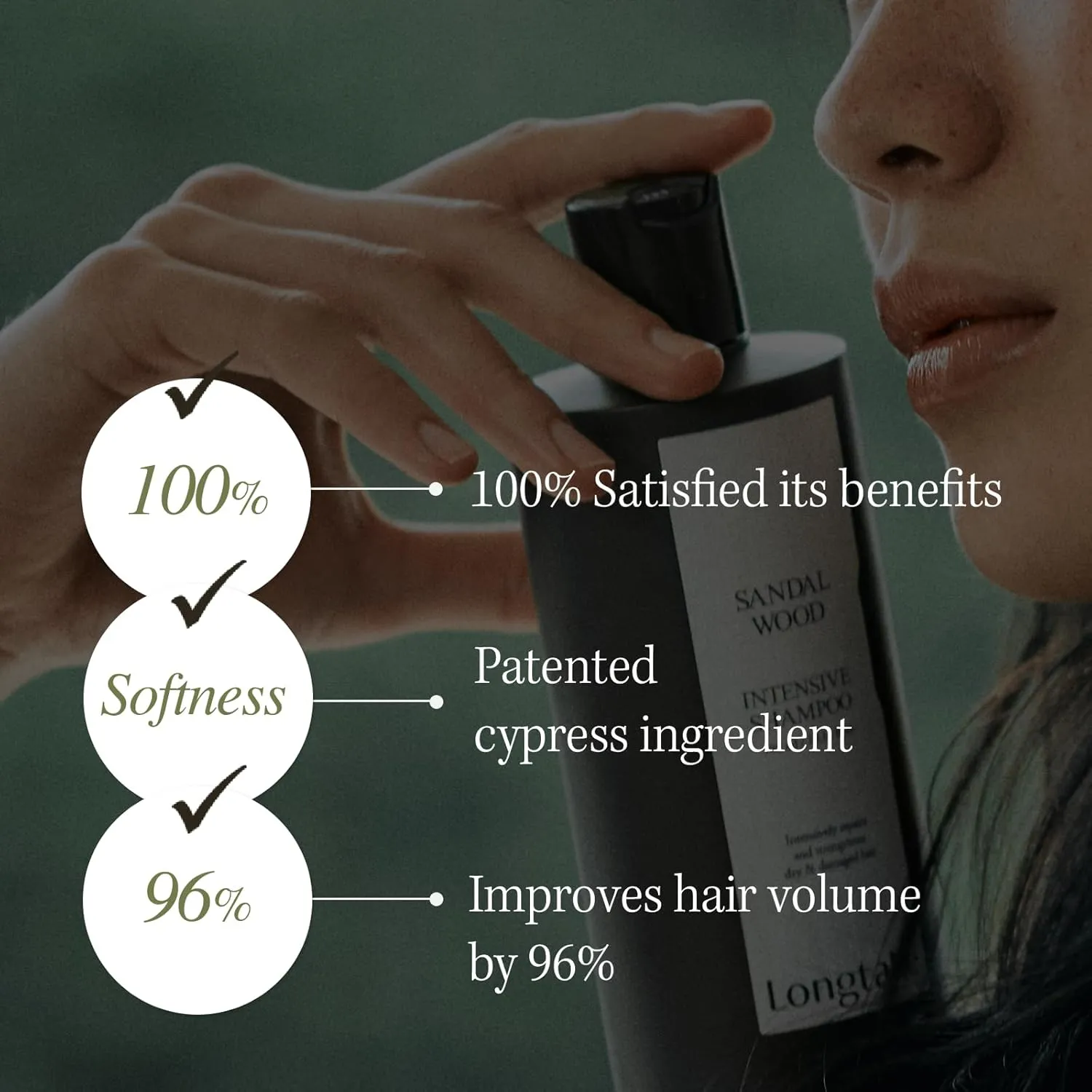 Sandalwood Intensive Hair Pefrume Clarifying Shampoo 10.1 Fl Oz, 300MLㅣVolumizingㅣAnti-frizzㅣImproves softnessㅣFor All Types