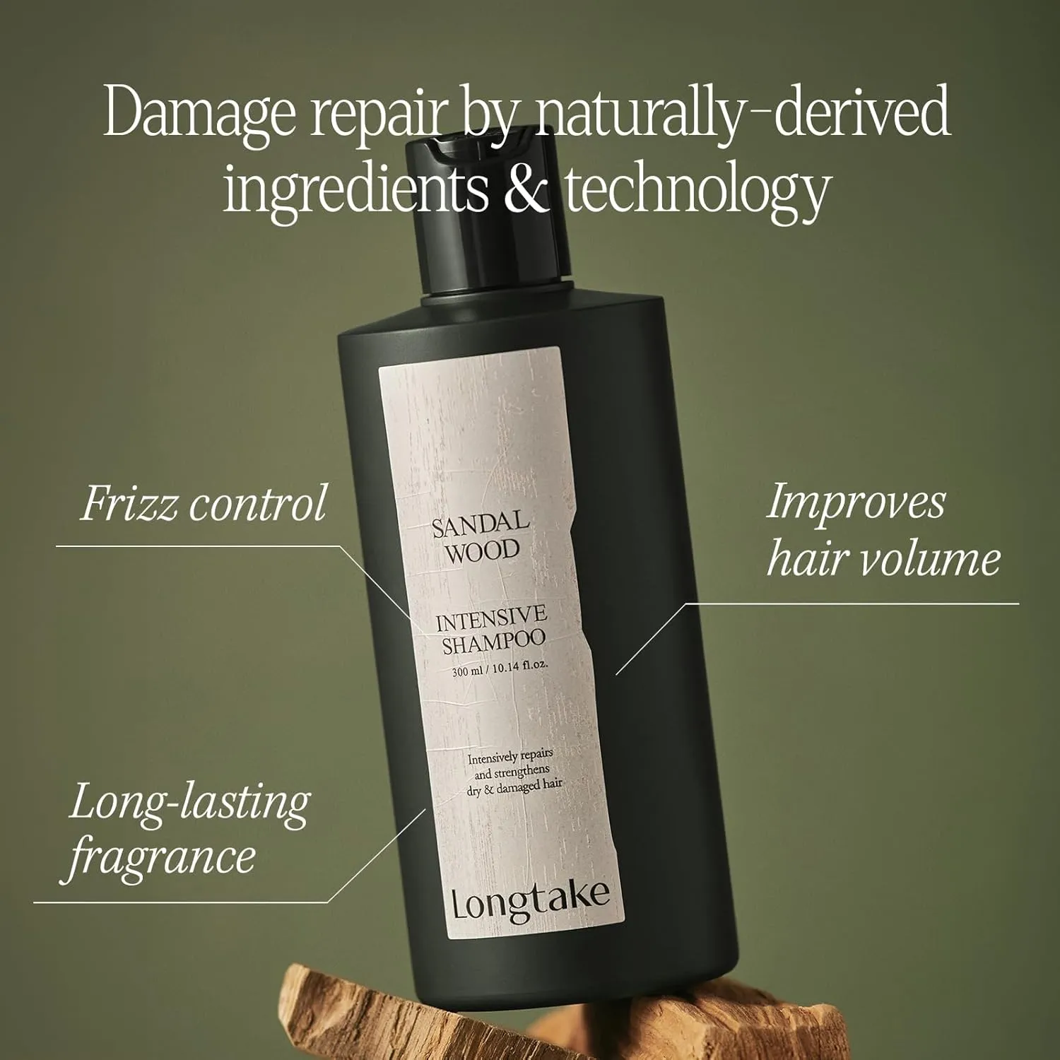 Sandalwood Intensive Hair Pefrume Clarifying Shampoo 10.1 Fl Oz, 300MLㅣVolumizingㅣAnti-frizzㅣImproves softnessㅣFor All Types