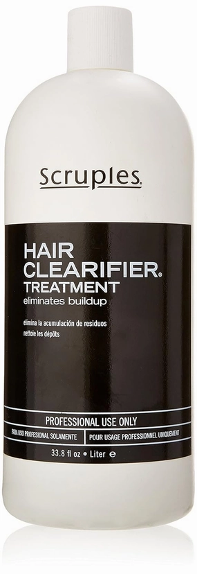 Scruples Hair Clearifier Treatment - Deep Cleansing Hair Treatment for Product Build Up, Dirt, Oils, and Chemicals - Hair Detox   Scalp Build Up Cleanser for All Hair Types (33.8 oz)