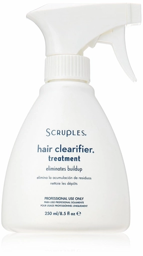 Scruples Hair Clearifier Treatment - Deep Cleansing Hair Treatment for Product Build Up, Dirt, Oils, and Chemicals - Hair Detox   Scalp Build Up Cleanser for All Hair Types (8.5 oz)