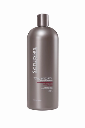 Scruples Total Integrity Shampoo - Professional Argan Oil Shampoo - Nourishes Chemically Treated Hair and Prolongs the Life of Hair Color - Ultra-Rich & Sulfate-Free Color Safe Shampoo (33.8 oz)