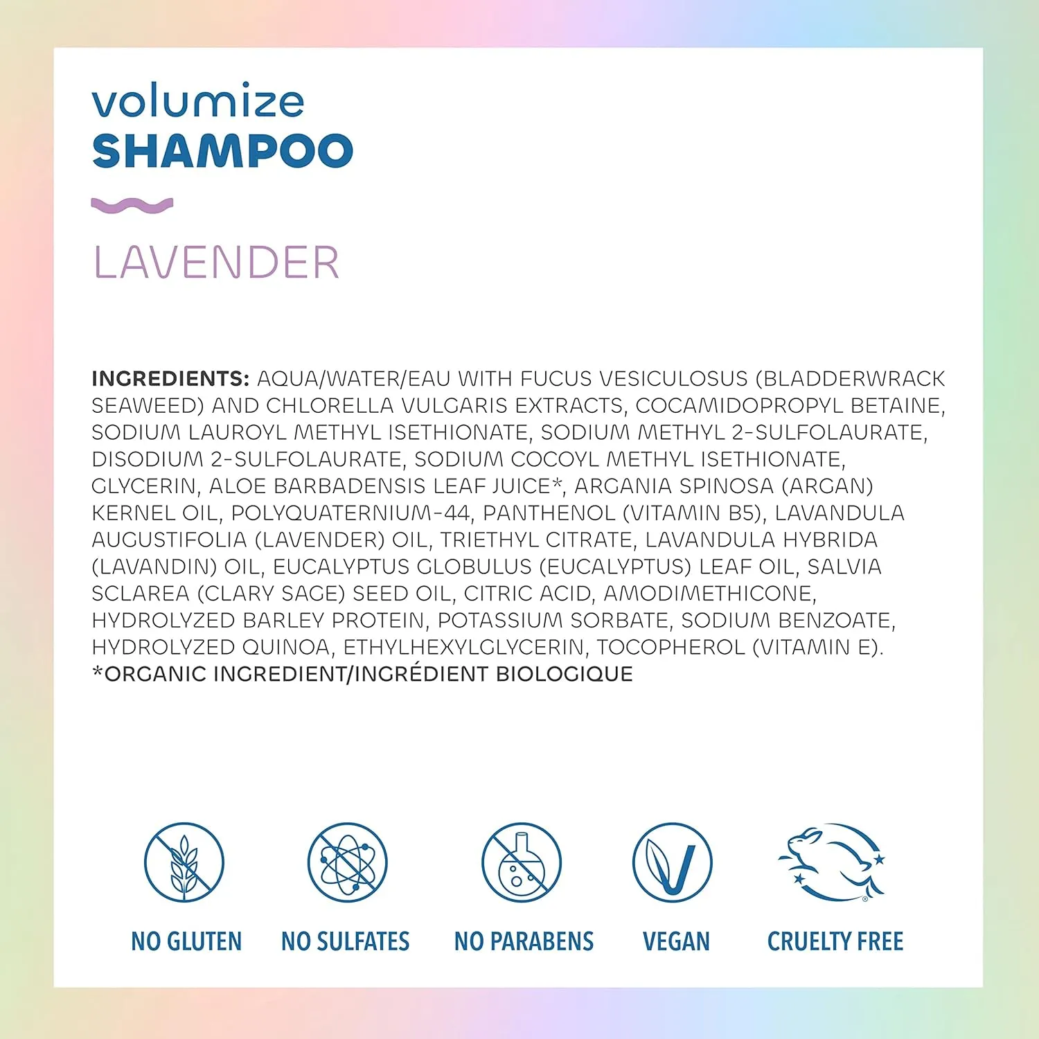 Seaweed Bath Co. Volumize Shampoo and Conditioner Set, Lavender Scent, 12 Ounce (Pack of 2), Sustainably Harvested Seaweed, Green Algae, Barley Protein, For Normal to Fine Hair