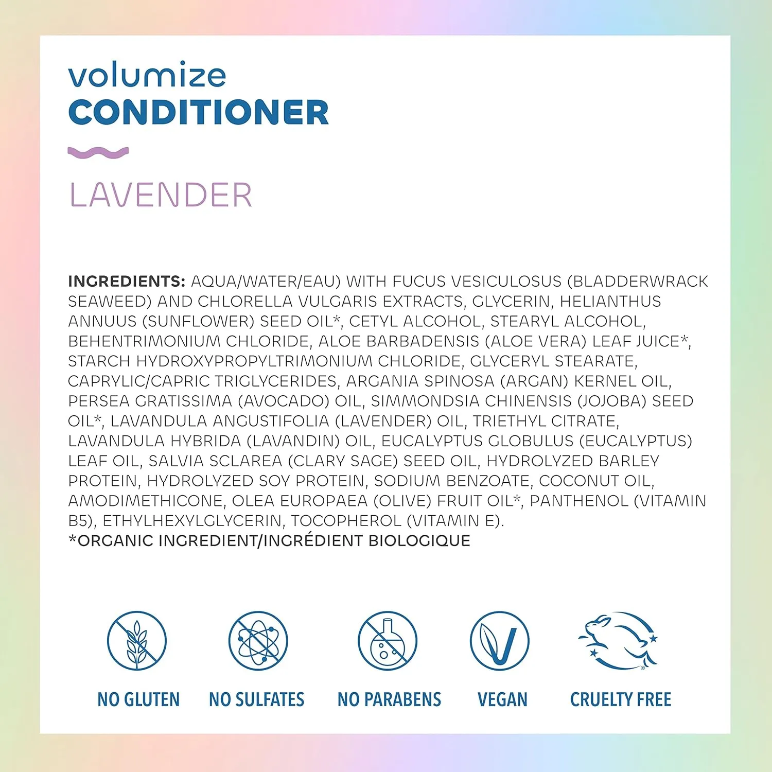 Seaweed Bath Co. Volumize Shampoo and Conditioner Set, Lavender Scent, 12 Ounce (Pack of 2), Sustainably Harvested Seaweed, Green Algae, Barley Protein, For Normal to Fine Hair
