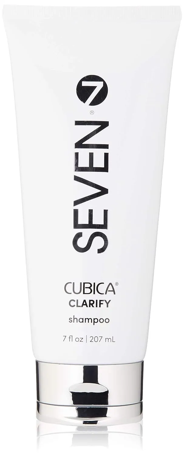 SEVEN Hair Care Cubica Clarifying Shampoo for Women & Men, Detox and Minimize Dry Scalp   Buildup with Rosemary, Eucalyptus & Rose Hip Oil, Cruelty Free, Sulfate Free, Made in USA