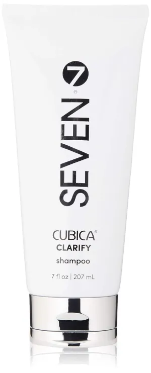 SEVEN Hair Care Cubica Clarifying Shampoo for Women & Men, Detox and Minimize Dry Scalp   Buildup with Rosemary, Eucalyptus & Rose Hip Oil, Cruelty Free, Sulfate Free, Made in USA