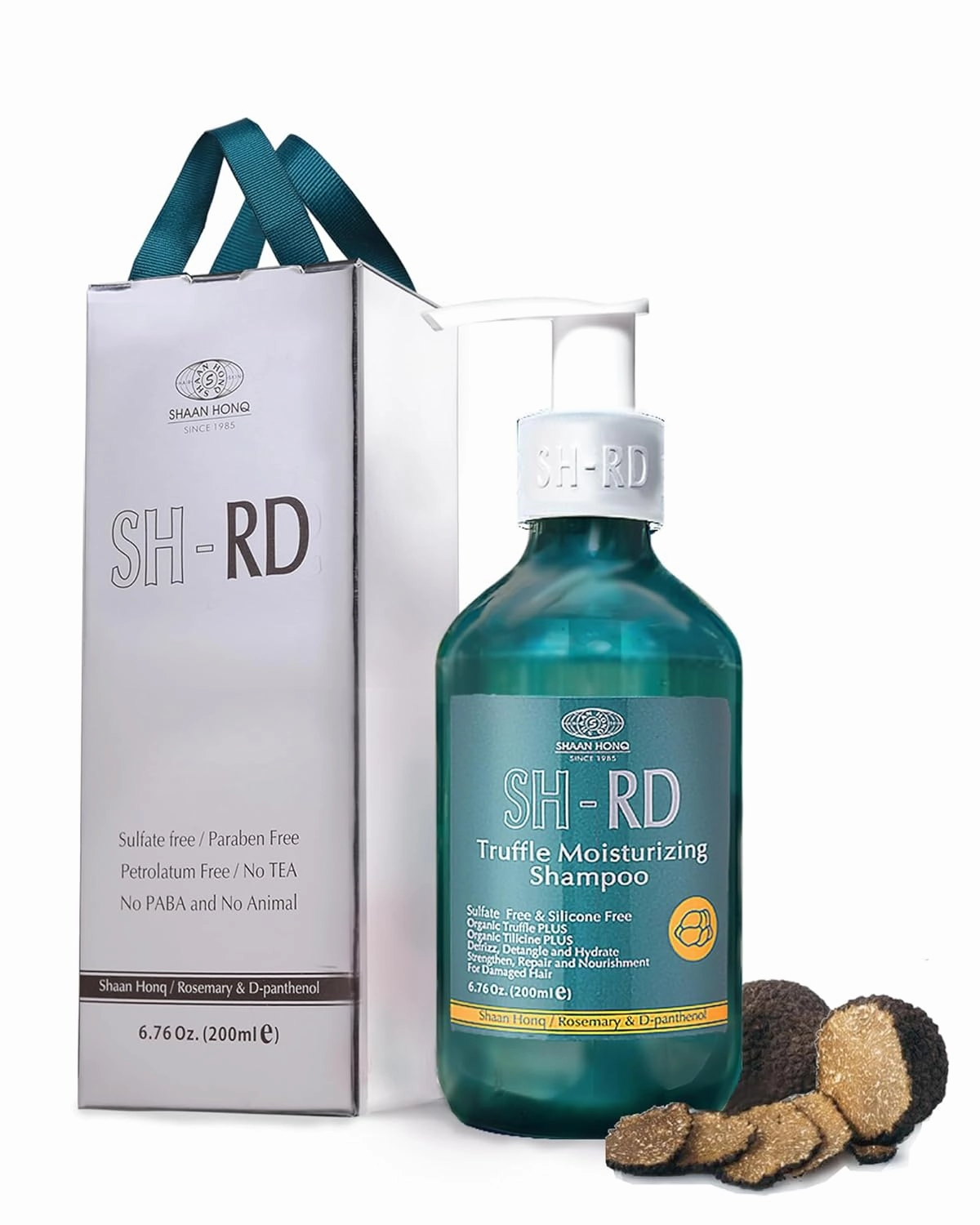 SH-RD Truffle Moisturizing Shampoo for Dry Damaged Hair | Shampoo with Truffle Extract, Keratin, Rosemary | Intense Hydration, Repair & Scalp Relief | Sulfate-Free - 6.76oz/200ml