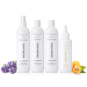 Shampoo, Conditioner, Spray, & Oil Set - Salon Quality, Keratin treatment, Naturally Scented, Hydrating, Moisturizing, Cleansing Treatment, Sulfate Free, Safe for Color Treated Hair