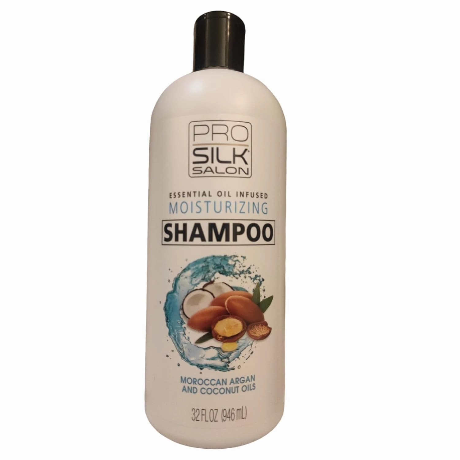 Shampoo hidratante PRO SILK Salon essential Oil Infused Moisturing Moroccan Argan and Coconut 32 fl oz (946ml)