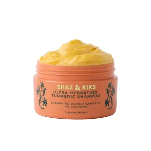SHAZ & KIKS Ultra Hydrating Turmeric Shampoo | Sulfate-Free Shampoo for Dry, Itchy, Flaky Scalp | Deliver Deep Hydration with Turmeric & Kokum Butter