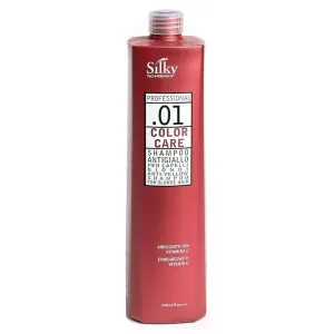 SILKY .01 COLOR CARE SHAMPOO - Sulfate Free Shampoo Blends with Pomegranate & Grape Polyphenols Oil - Long Lasting Color Protection Shampoo for Color Treated Hair - Organic Shampoo for All Hair-1000ml