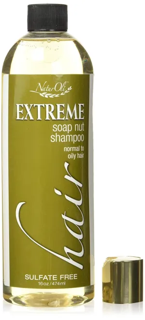 Soap Berry Shampoo - Normal to Oily 16oz - All Natural Hair Care Sulfate Free - Made with Soap Berries - Gluten Free - Vegan