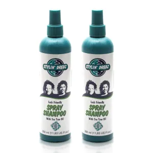 Spray Shampoo - Dreadlock Shampoo - Residue Free with Tea Tree Oil - 350 ml Pack of 2
