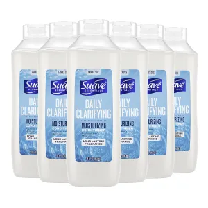 Suave Essentials Anti Residue Cleansing Conditioner Daily Clarifying Conditioner That Removes Excess Oil Build-Up & Residue 30 oz, Pack of 6