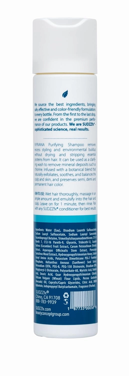 SUDZZFX Nyrvana Purifying Shampoo, 10.1 Fl Oz
