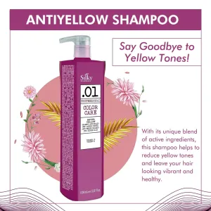 Sulphate Free Anti-Yellow Shampoo - Acid pH Formulated Purple Shampoo for Blonde, Silver, and Gray Hair - Cruelty Free Vegan Friendly Clarifying Color Shampoo 33.8oz