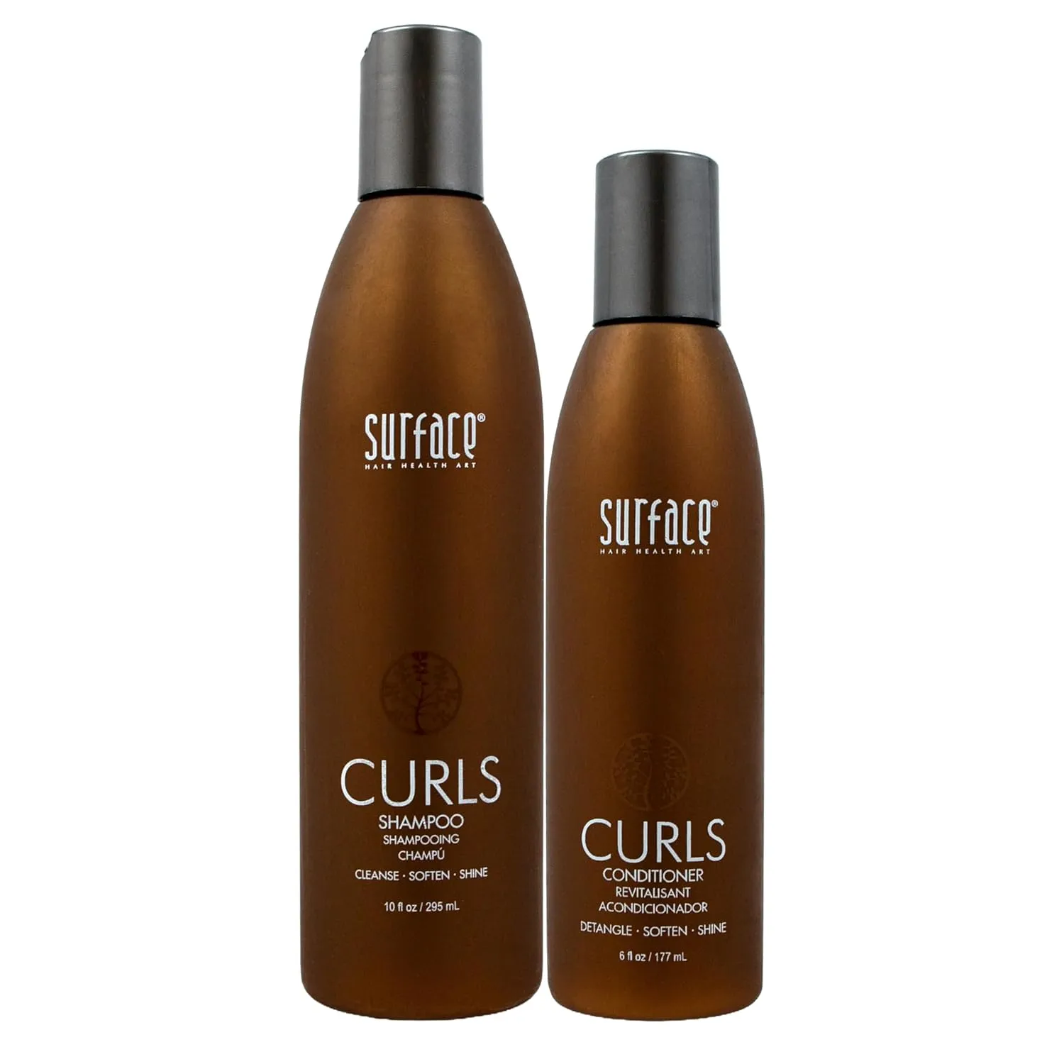 Surface Hair - Curls Moisturizing Shampoo – Defines, Adds Shine, and Provides Frizz Free Style Longevity