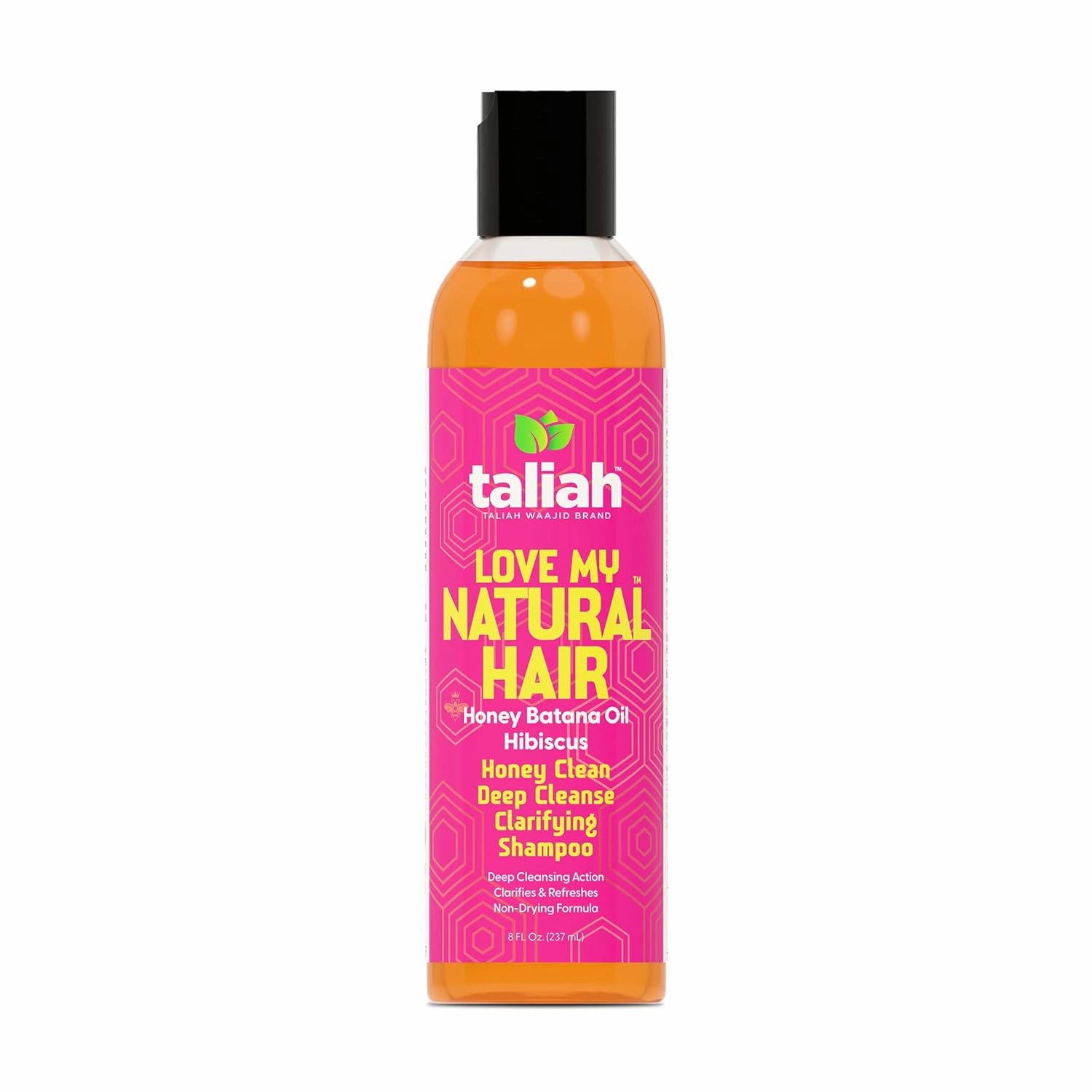 Taliah Waajid Love My Natural Hair Honey Clean Deep Cleanse Clarifying Shampoo 8oz – Sulfate-Free Detox Shampoo with Honey – Removes Buildup & Restores Scalp Balance for Natural, Curly, Coily Hair