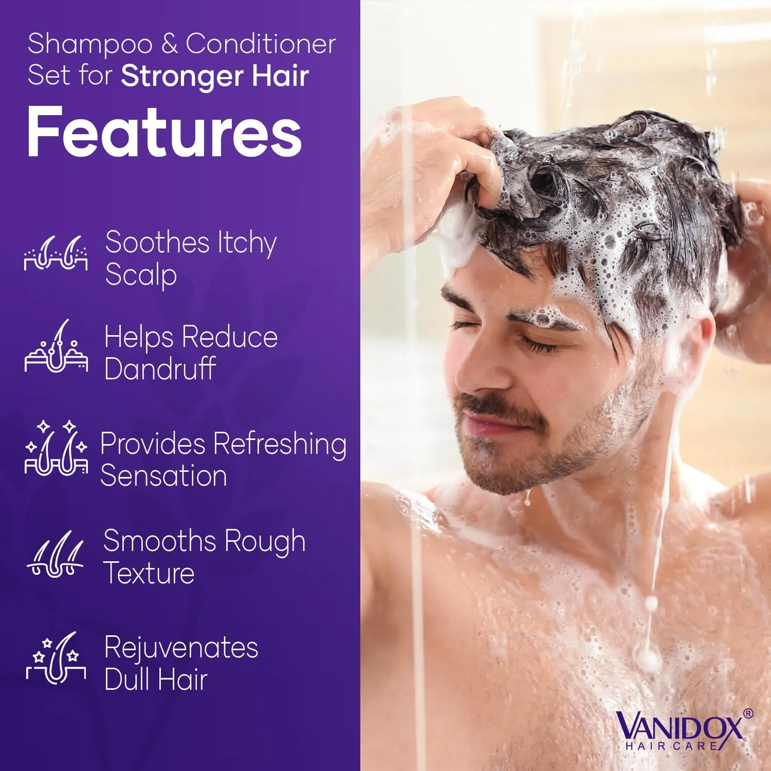 Tea Tree Lavender Mint Shampoo and Conditioner Set with 100% Pure Tea Tree Oil for Itchy, Dry Scalp - Deep Moisturizing & Cleansing - Sulfate & Paraben Free - Made in USA - 16 fl oz Each