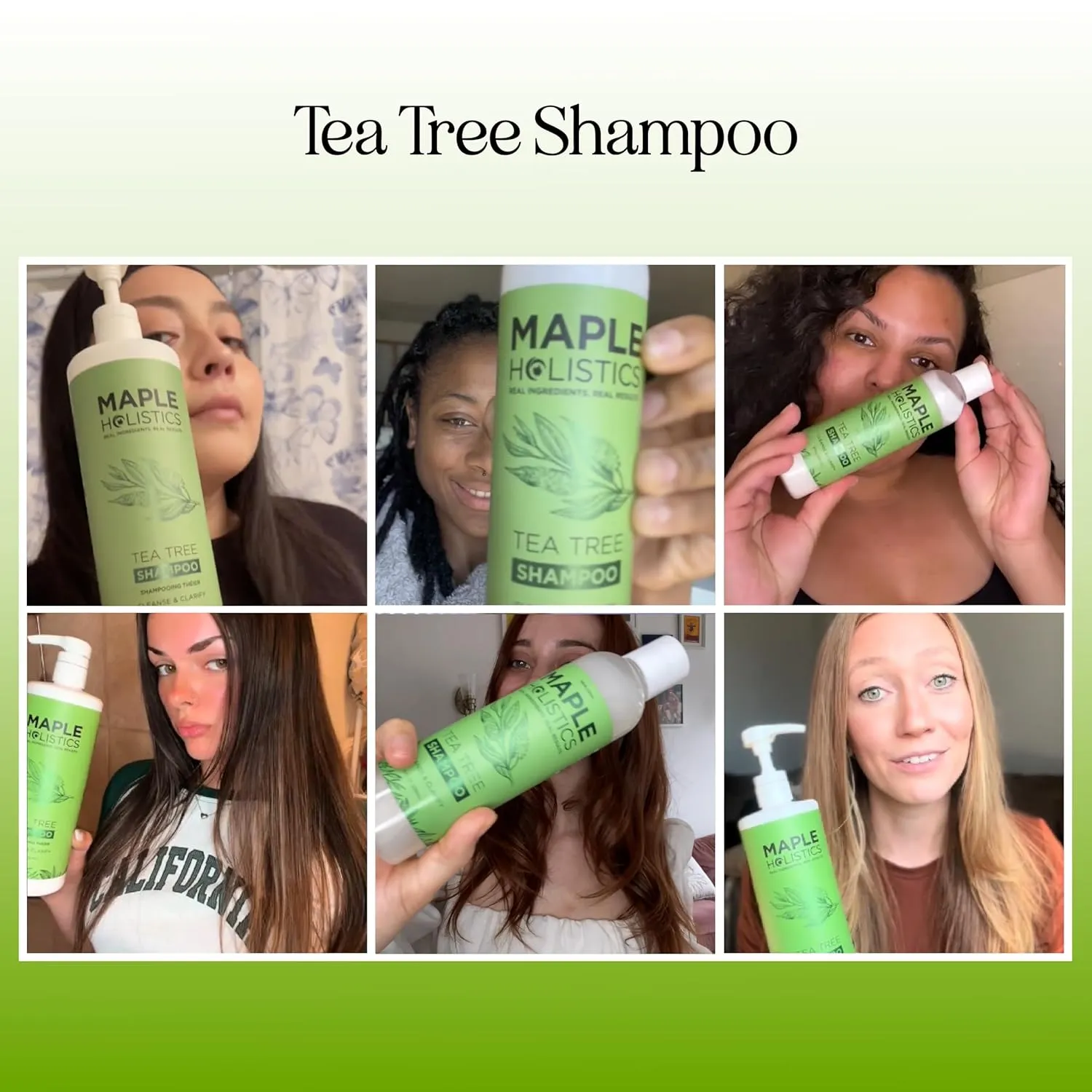 Tea Tree Oil Shampoo - Sulfate Free, Deep Cleansing, Vegan, Clarifying - 25 Fl Oz
