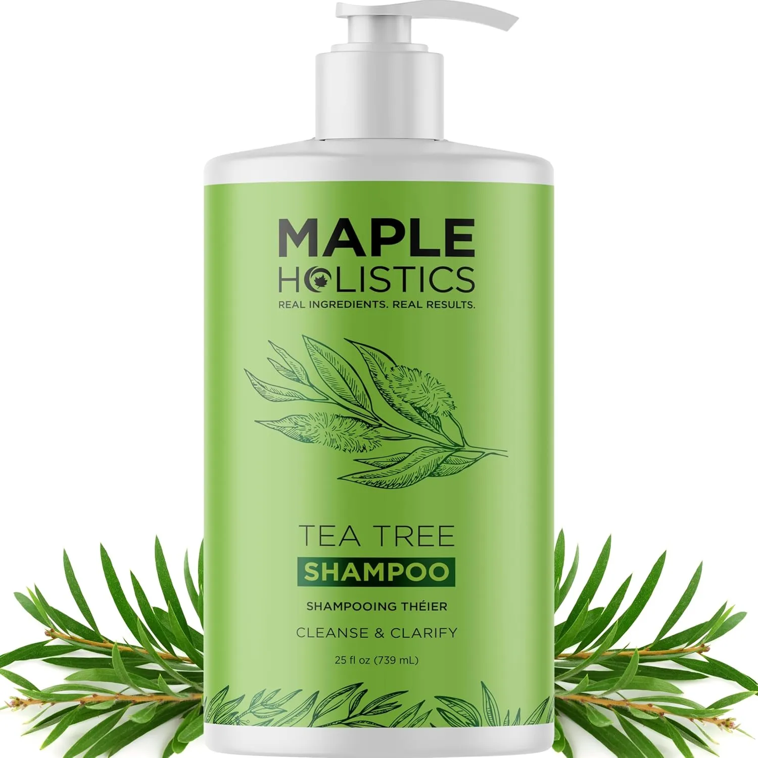 Tea Tree Oil Shampoo - Sulfate Free, Deep Cleansing, Vegan, Clarifying - 25 Fl Oz
