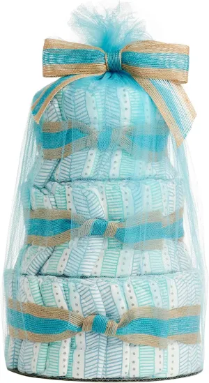 The Honest Company Diaper Cake | Clean Conscious Diapers, Baby Personal Care, Plant-Based Wipes | Dots   Dashes | Regular, Size 1 (8-14 lbs), 35 Count