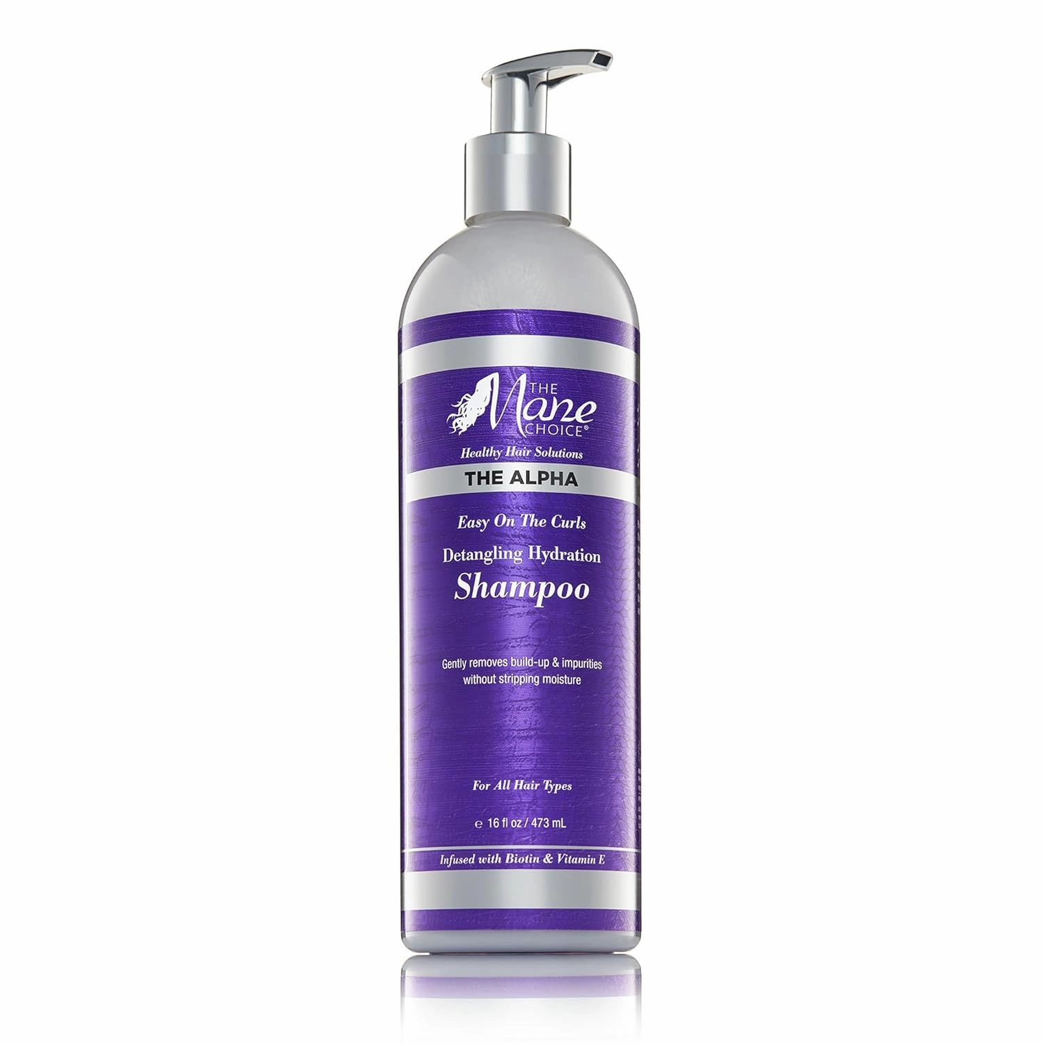 The Mane Choice The Alpha Easy On The Curls Detangling Hydration Shampoo, Gentle, Non-Stripping Clarifying Shampoo, Helps Remove Knots & Tangles, Supports Natural Hair Growth & Retention, 16 oz