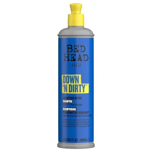 TIGI Bed Head Down N' Dirty Clarifying Detox Shampoo, Citrus Scent, Cleansing and Moisturizing, All Hair Types, 13.53 fl oz
