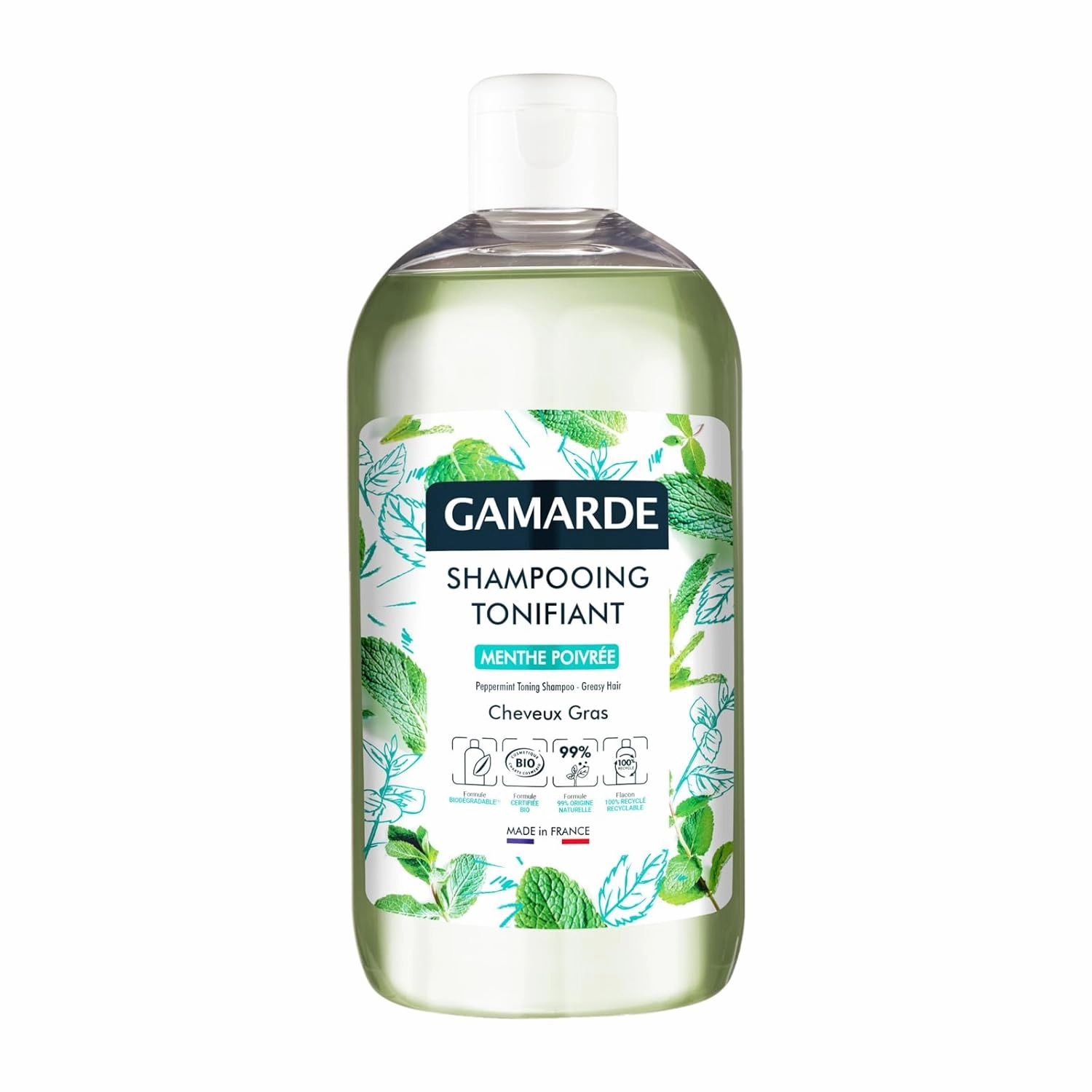 Toning Shampoo - Aloe Vera Clarifying Shampoo for Men - Coconut Oil Strengthens Hair - Peppermint Essential Oil Freshens Hair - 16.89 oz