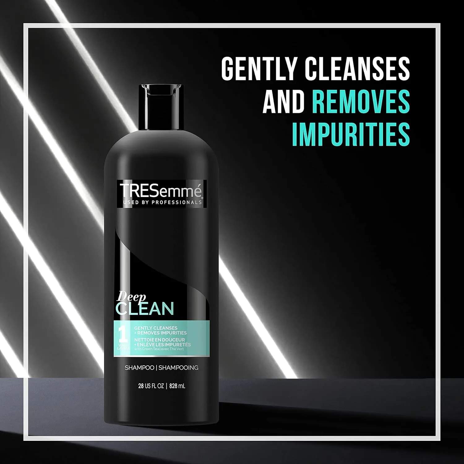 TRESemmé Cleansing Shampoo for Daily Use, Clean & Replenish Vitamin C and Green Tea Clarifying Shampoo Formula, 28 oz