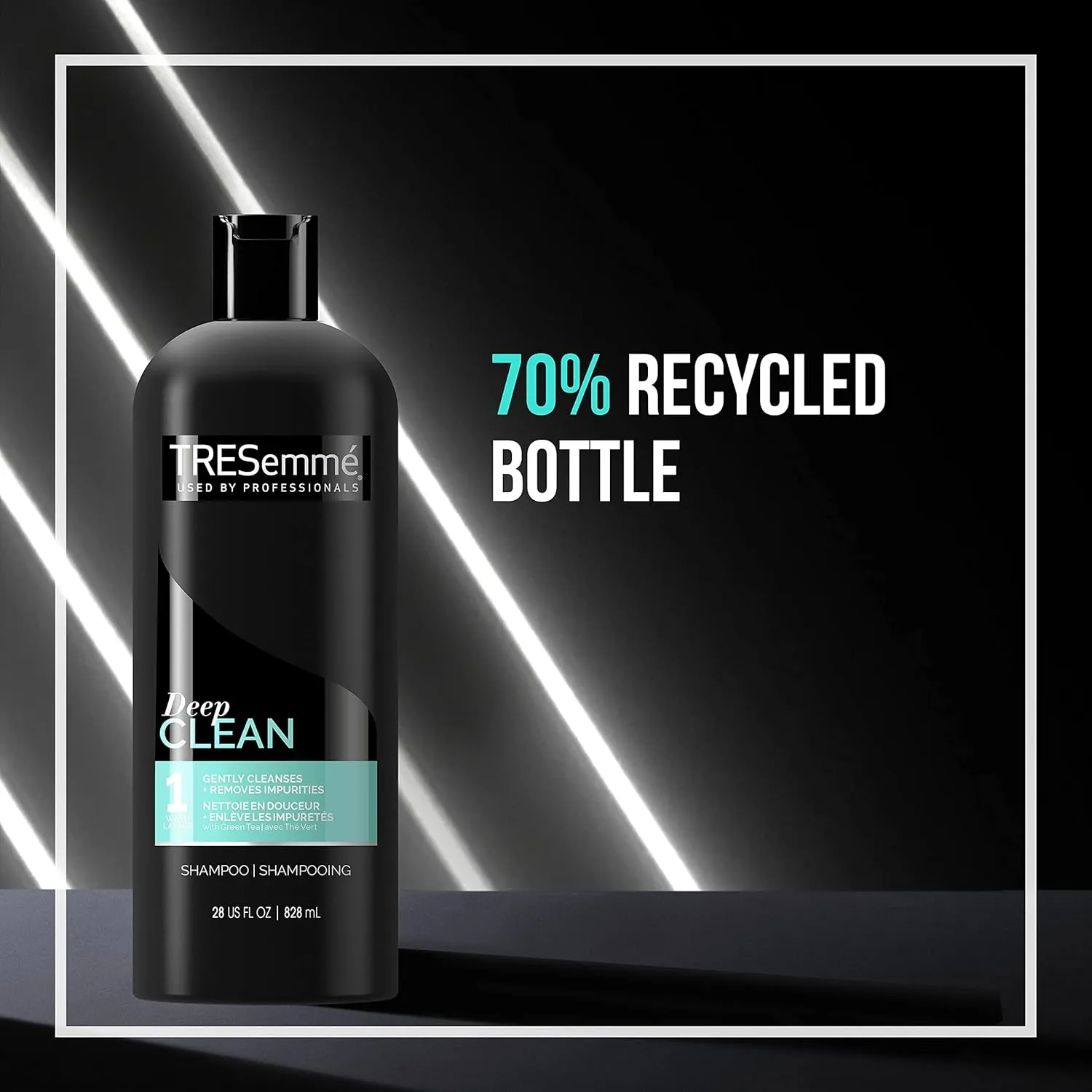 TRESemmé Cleansing Shampoo for Daily Use, Clean & Replenish Vitamin C and Green Tea Clarifying Shampoo Formula, 28 oz