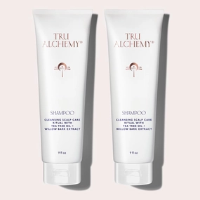Tru Alchemy Shampoo for Growth, Volume & Scalp Health | Naturally-Derived with Tea Tree & Peppermint Oil plus Keratin & Saw Palmetto | Sulfate & Paraben Free | 9 oz. (2-Pack)