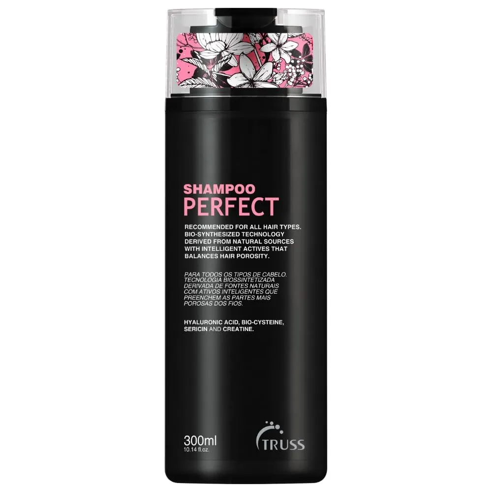 TRUSS Moisturizing Shampoo for Damaged Hair - Perfect Hair Shampoo for Women & Men - Gentle Cleansing & Frizz Control to Hydrate & Strengthen - Provides Color Protection & Shine (10.14 oz)