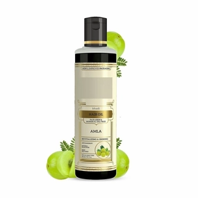 Tubees Natural Pure Amla Hair Oil Paraben Mineral Oil Free, It can boost hair growth and ensure essential nutrition for scalp- 210ml