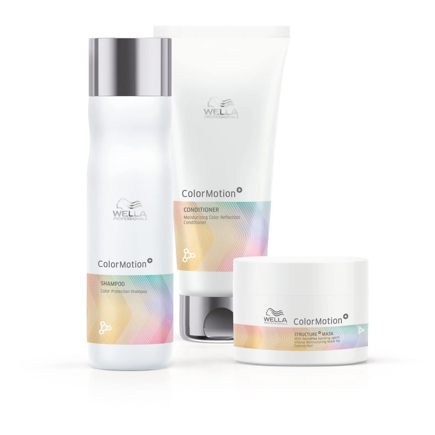 Wella Professionals ColorMotion , Color Protection Shampoo   Conditioner   Structure  Mask Set, For Colored Hair, Preserves Smoothness & Shine While Strengthening & Moisturizing Hair