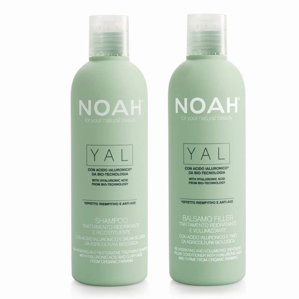Yal Thyme   Hyaluronic Acid Shampoo and Conditioner Set, Cruelty Free, Vegan, Anti-aging, Detangling, Fortifying and Moisturizing - Hair Care for Natural Beauty - 8.5 fl.oz (250 ml) Each