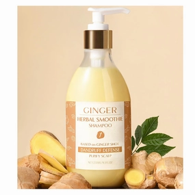 YANIBEST Anti-Dandruff Ginger Shampoo - Natural Organic Formula to Improve Scalp Environment, Clarify, Strengthen, Moisturize - Itch-Free