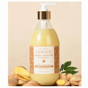 Yanibest Ginger Anti Dandruff Shampoo, Organic, Improves Scalp, Strengthens Hair, Itch-Free, For All Hair Types