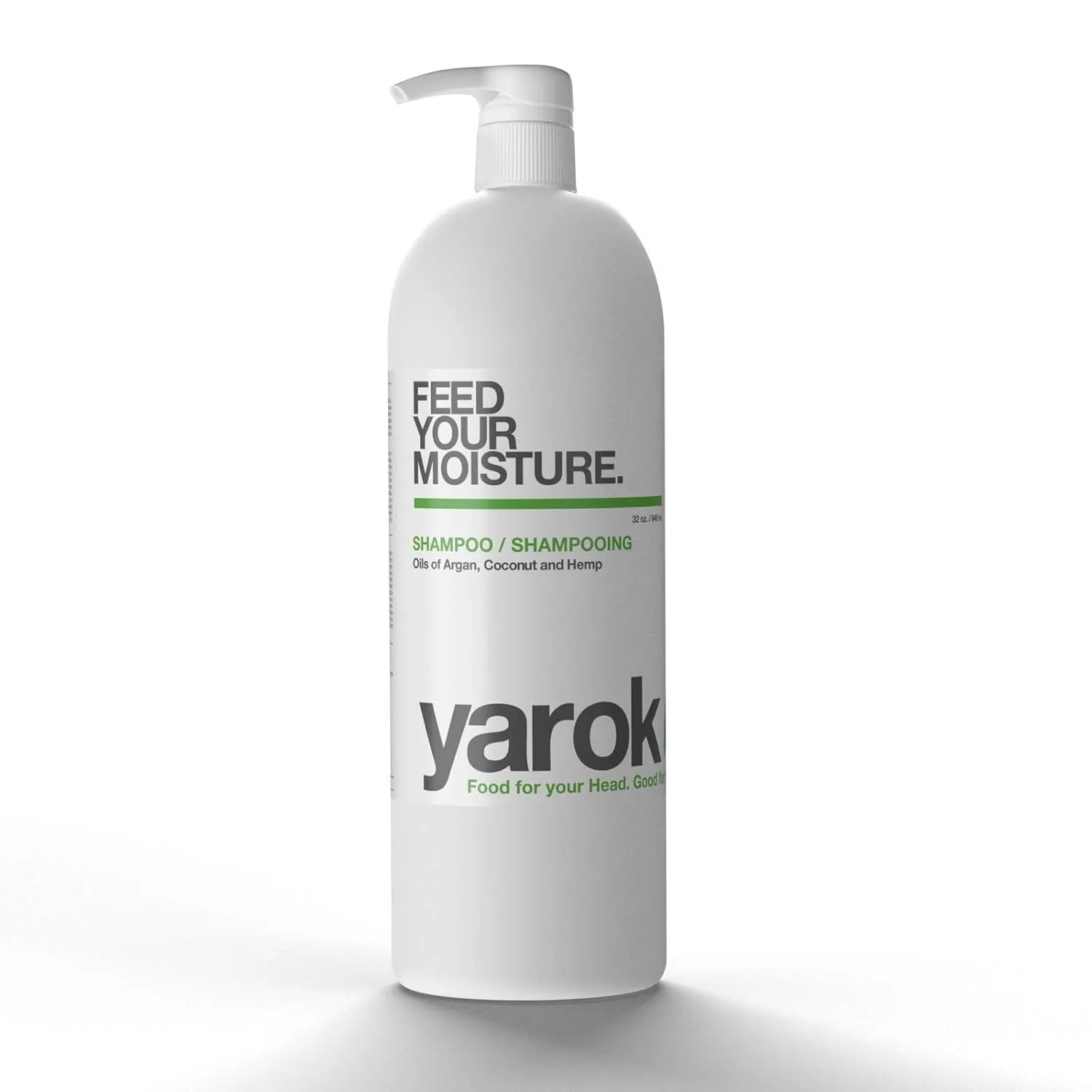 Yarok - Feed Your Moisture Shampoo - Hydrate, Detoxify & Restore - Nourishing & Moisturizing Cleanse - With Organic Argan & Coconut Oil - 100% Vegan - Gluten, Sulfate, Paraben & Cruelty Free - 32oz