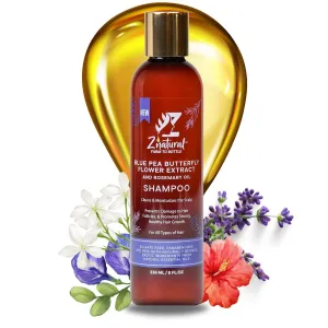Z’Natural Clarifying shampoo for All Hair Types – Extract with Rosemary, Hibiscus, Jasmine, Moringa Oil & Aloe Vera – Sulfate-Free, Paraben-Free – Redused Dandruff & Improved Hair Strength – 236ml